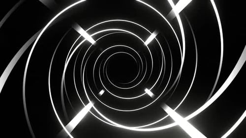 White Moving Fronted Neon Lines Background Vj Loop In HD