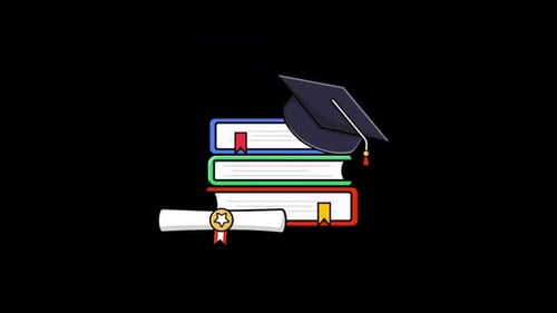 Animated Education and Graduation Icon Set
