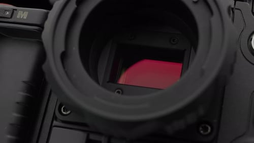 Dust on Digital Camera Sensor Close Up