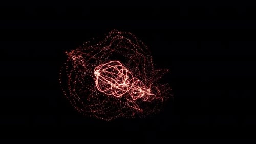 Abstract Particle Swirl Reveal Animation