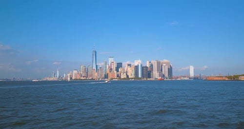 New York City Skyline Aerial View
