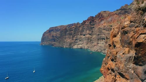 Stone Coastline in Canary Island Tenerife