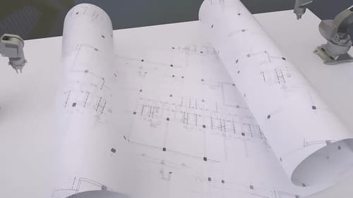 boceto de construcción de edificios
