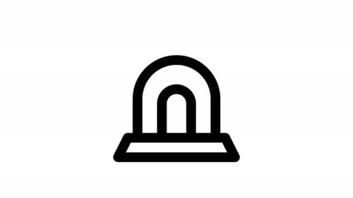 Animated Siren Icon for Alerts and Emergencies