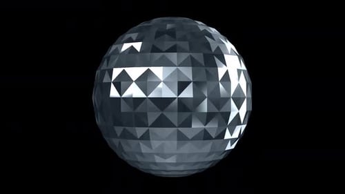 Disco-Lichtkugel, rotierend, Alpha