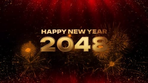 2048 New Year's Eve Fireworks Celebration