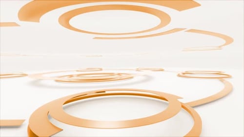 Abstract Geometric Circles Animation Loop Background