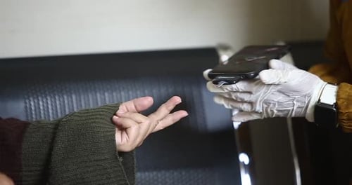 Blood Sugar Test using Phone Attachment in Hospital