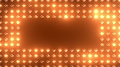 Marquee Light Board Sign Retro on Black Background