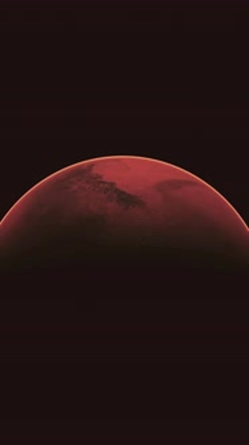 Red Planet Mars in the Starry Sky