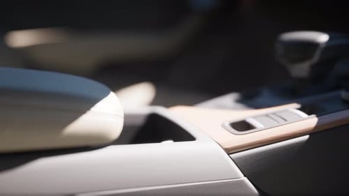 Interior interno do carro moderno Prestige