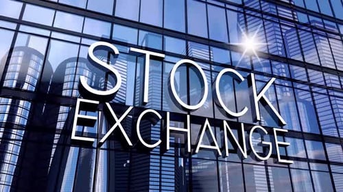 Modern Stock Exchange Building Reflection