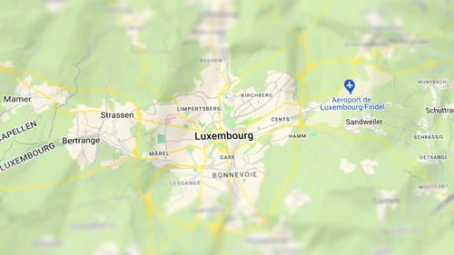 Luxembourg Capital Of Luxembourg Paper Map, Slider Shot