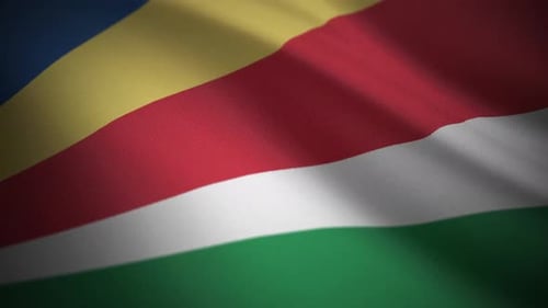 Seychelles Flag Waving Loop