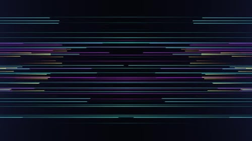 Colorful Dynamic Abstract Lines Flowing Background