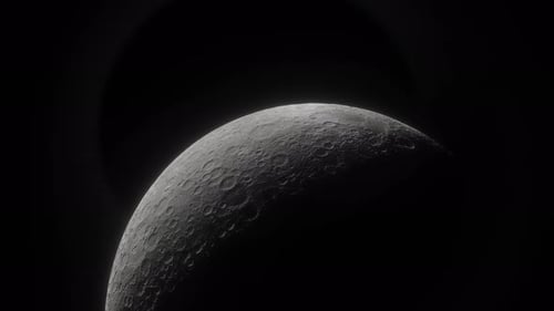 Mond im Weltraum