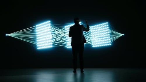 À la recherche de l'équipement et de l'ingénieur du casque VR Neural Network