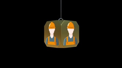 Rotating Golden Geometric Object with Image Reveal