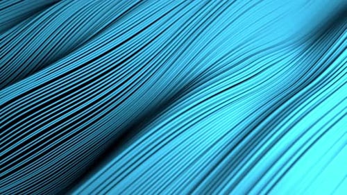 Geometric Blue Wavy Lines Abstract Motion Background
