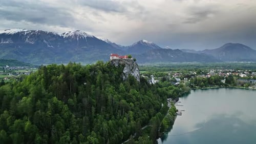 Castle on the Rock on Bled Lake