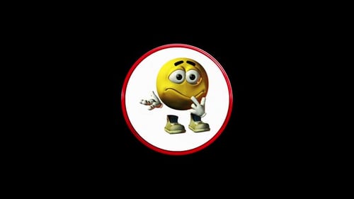 Novo loop de fundo de emoji 3D fofo