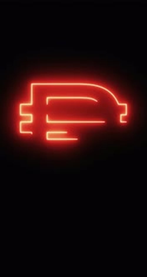 Symbole du peso philippin dans une lampe au néon. Boucle. 4K verticale