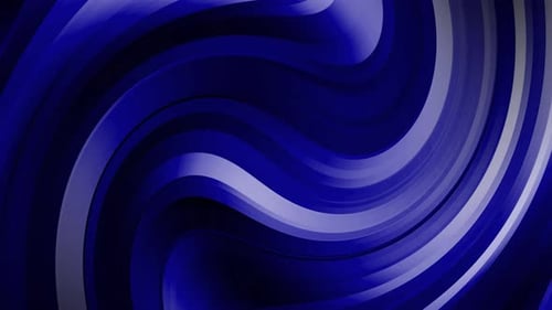 Abstract Swirl Stripe Blue Background Animated