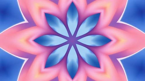 Colorful Abstract Fluid Morphing Kaleidoscope Background Loop