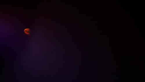 Dreamlike Purple Gradient Lens Flare Fading To Black