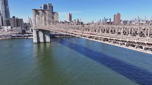 Brooklyn Bridge At Manhattan In New York United States.