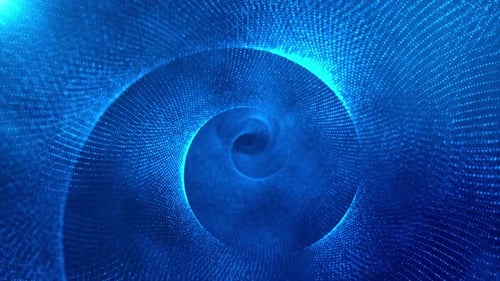 Spiral Pixel Particle Background