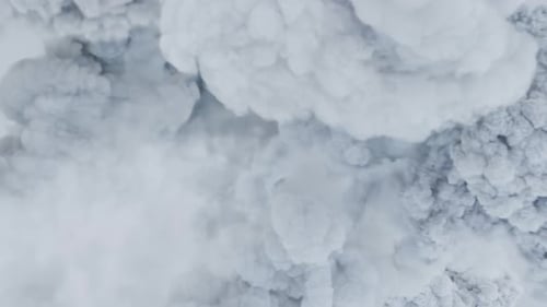 Dense White Smoke Transition for Cinematic Video Projects