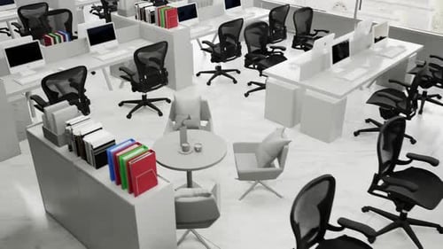 Animated 3D Flythrough of a Modern Corporate Office Interior