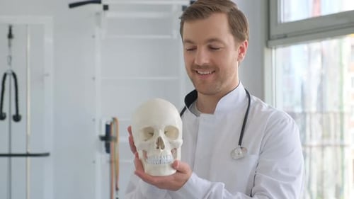 Portrait of a Neurologist in the Office Modern Medicine