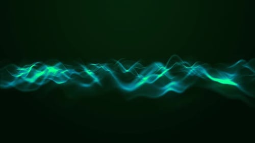 Shiny Sky Spiral Waves Waving Motion Green Background