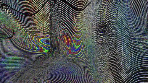 Abstract Glitch Digital Wave Pattern Background Loop