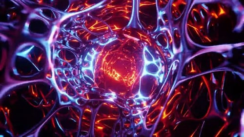 Abstract Futuristic Tunnel Loop Animation