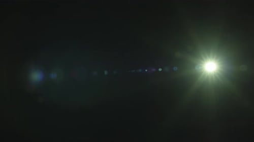 Lucent Ultra Sammlung: Der sechseckige Linsenblendeffekt, der bei der linken Aufnahme mit einem 85-mm-Objektiv schnell zunimmt