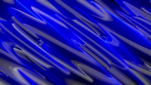 Dynamic Blue Liquid Flowing Abstract Motion Background