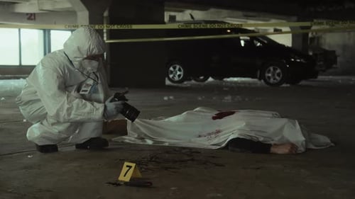 Grim Crime Scene: Forensics Expert Examines Evidence