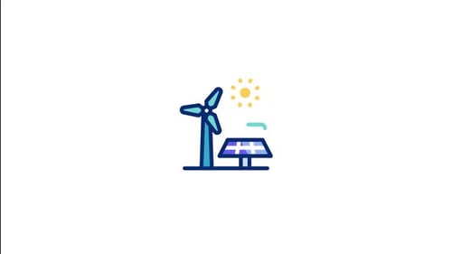 Renewable Energy Animated Icon