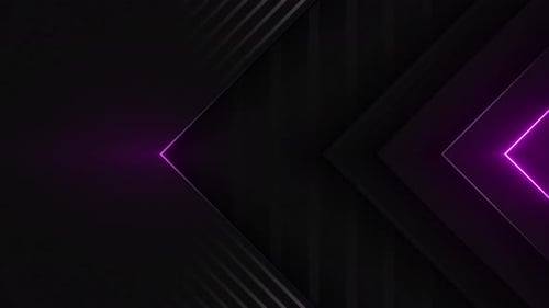 Neon Geometric Arrows Logo Reveal Animation