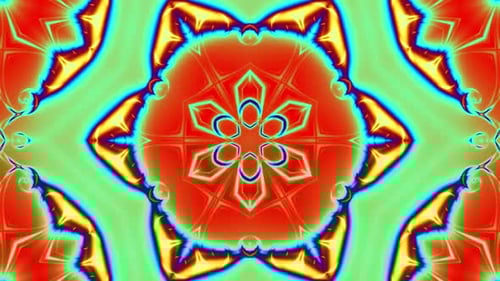 Endless Psychedelic Neon Kaleidoscope 2