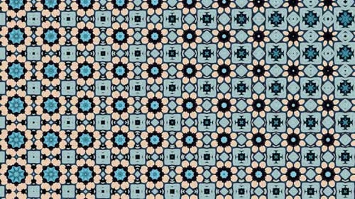 Dynamic Abstract Geometric Kaleidoscope Pattern Loop Background