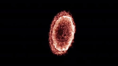 Abstract Fiery Energy Particle Burst Element