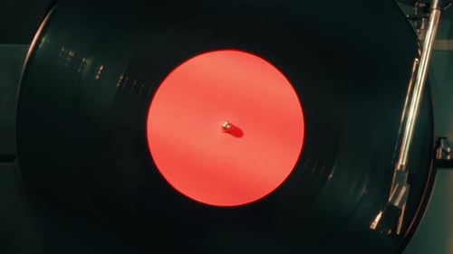 Vinyl Record on an Old Player