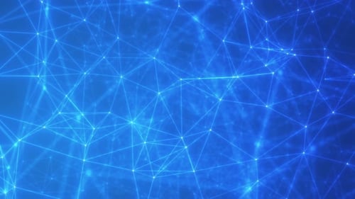 Abstract Futuristic Plexus Network 4k