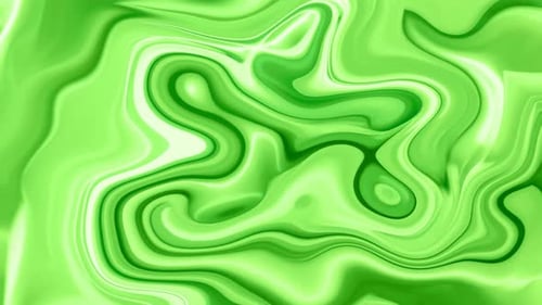 Abstract green color Swirl marble liquid moving motion background. 219