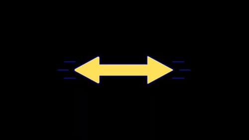 Geometric Animated Double Arrow Indicator Loop