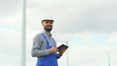 Power Engineer are Working with Wind Turbines